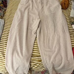 Cozy tapered leg Light Beige Sweatpants